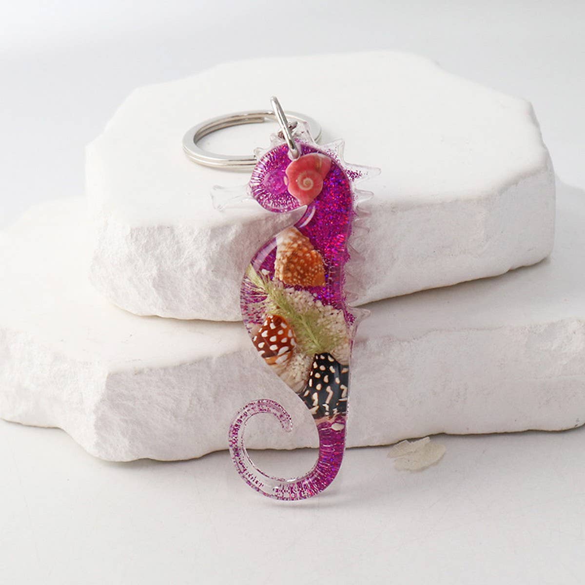 NEW CREATIVE SEAHORSE CAR KEYCHAIN PENDANT