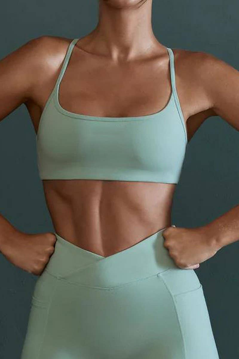 CWTTK0413_SOLID COLOR CASUAL YOGA SPORT BRA VEST TOP