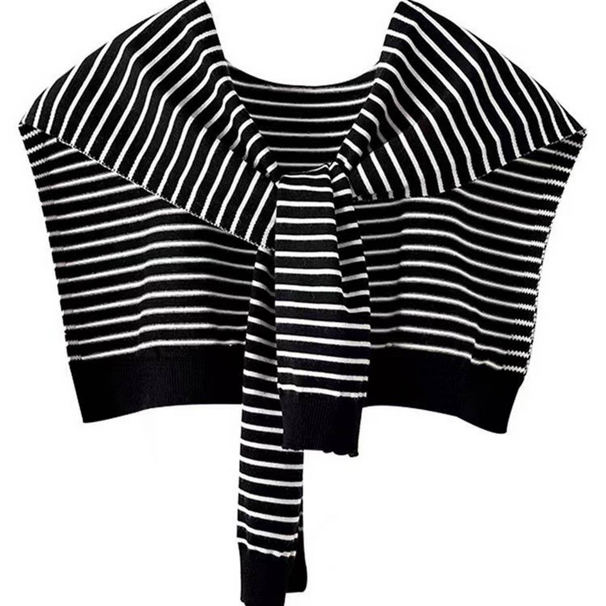 Accessorize with a striped cape