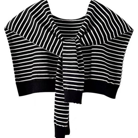 Accessorize with a striped cape