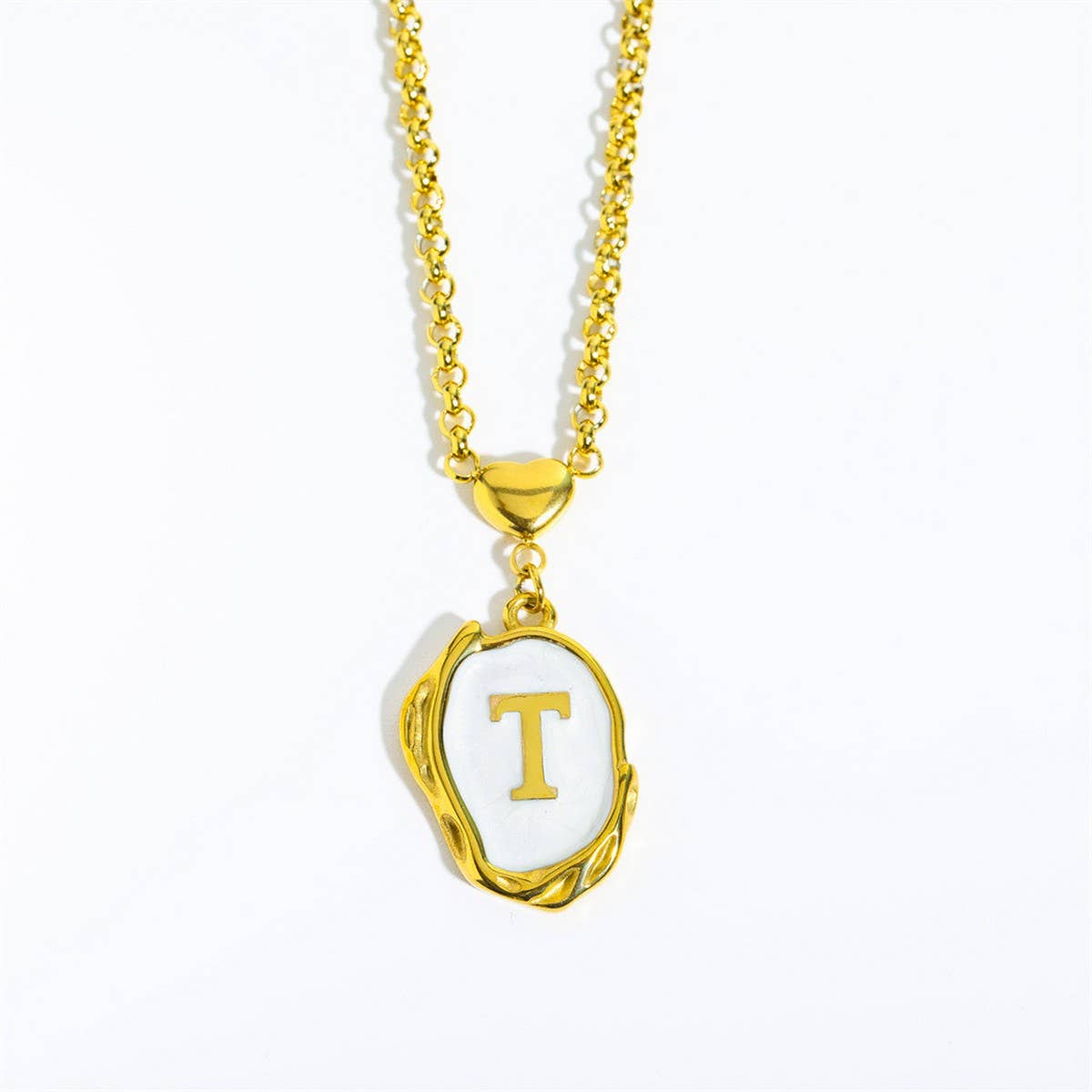 NEW 26 LETTERS OIL DROP THREE-DIMENSIONAL NECKLACE
