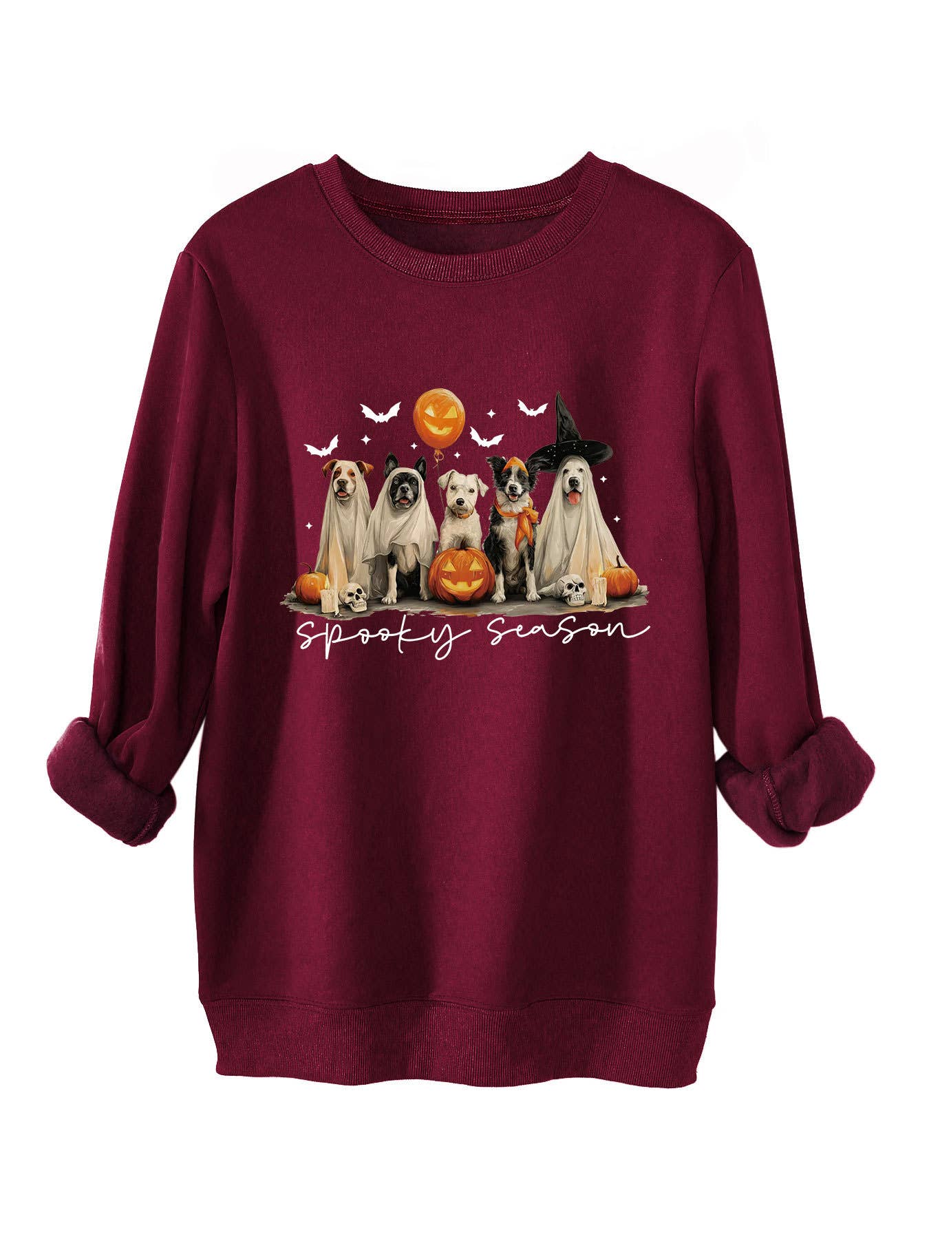 Cute and fun Halloween printed thick warm hoodie