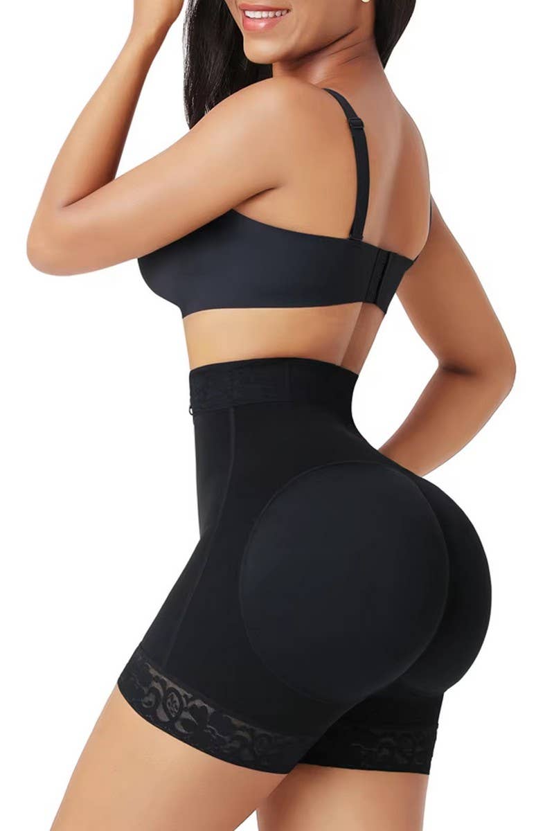 CWMT0009_LACE TUMMY SHAPING WAIST ELASTIC SHAPING PANTS