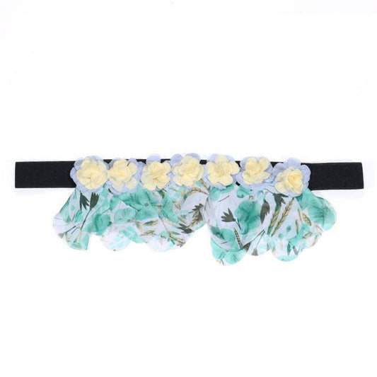 Floral Elastic Waist Belt for Women ?Handmade Chic