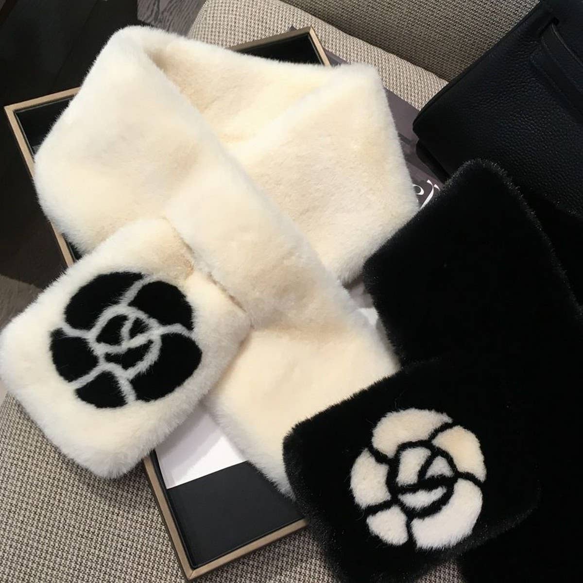 Faux Rabbit Fur Scarf - Chic Warm Winter Neck Wrap