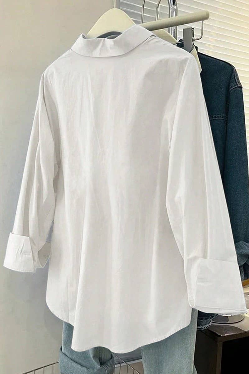 CWTSTL01011_LOOSE-FITTING LONG-SLEEVED BUTTON-DOWN SHIRT