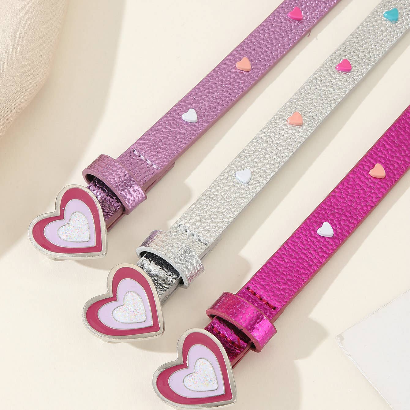Dopamine-colored casual pin-buckle PU belt