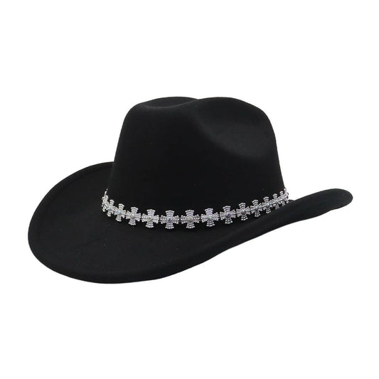 New Autumn Winter Western Ethnic Wool Fedora Hat_CWAH04466