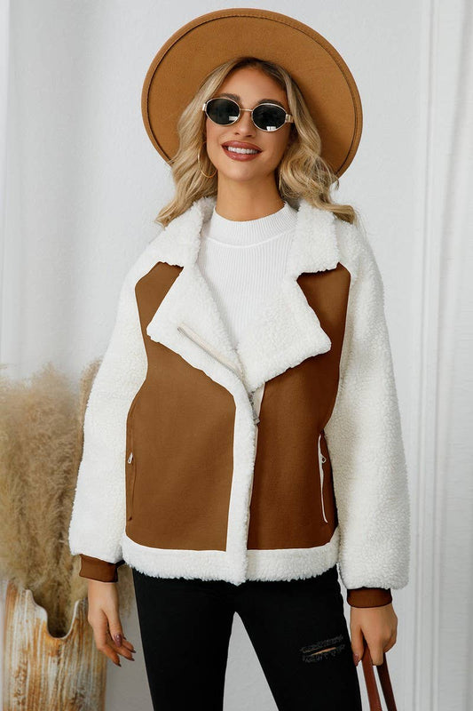 CWOCO0952_LAPEL LAMBSWOOL DENIM SUEDE ZIP-UP JACKET