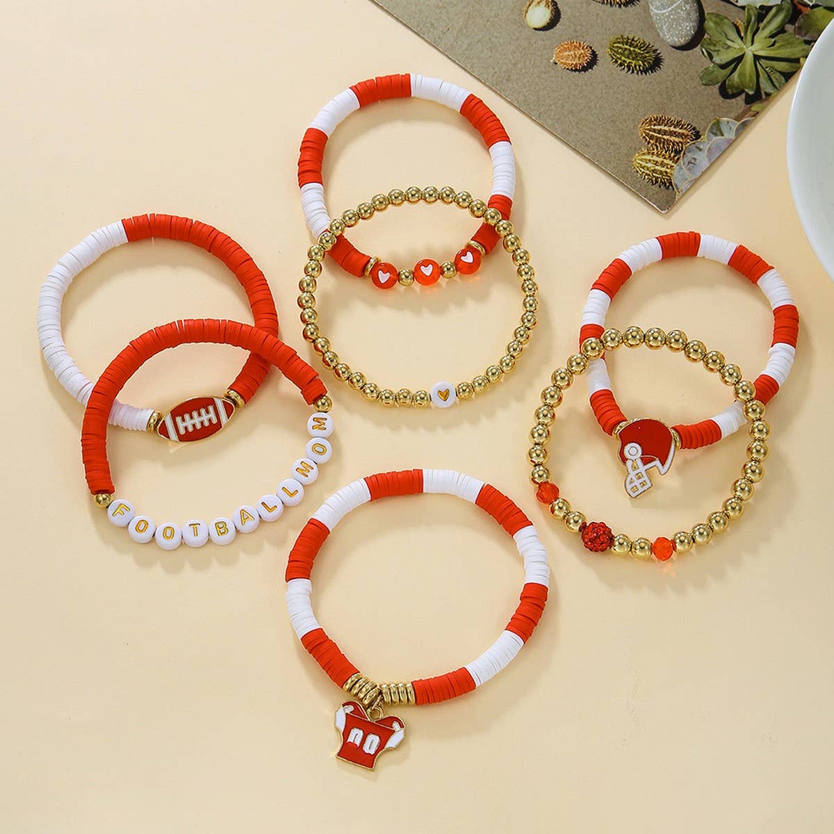 BRACELET 8-PIECE SET POLYMER CLAY BRACELET_CWMM3512
