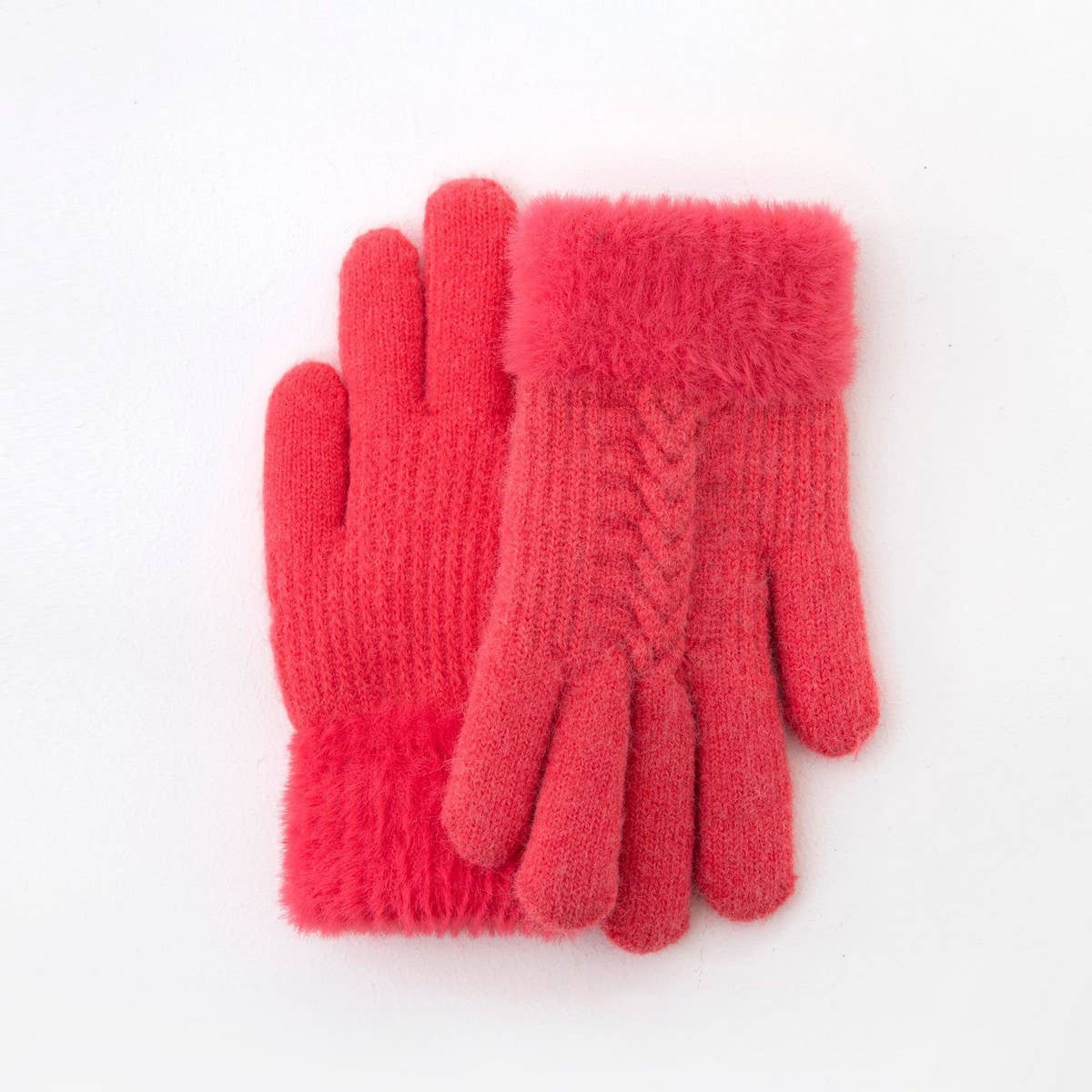 CWAG00570_KIDS WINTER PLUSH DOUBLE LAYER WARM GLOVES