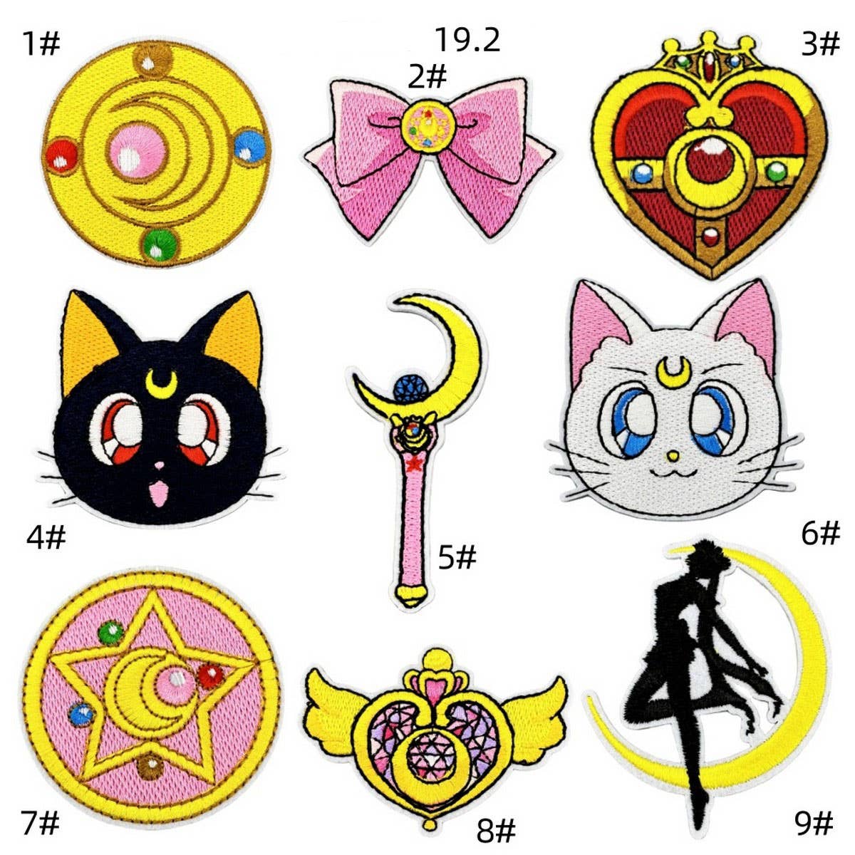 GIRL CARTOON MAGIC WARRIOR EMBROIDERED PATCH