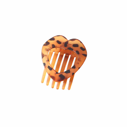 Flat Heart Hair Clip ? Strong Grip Duckbill