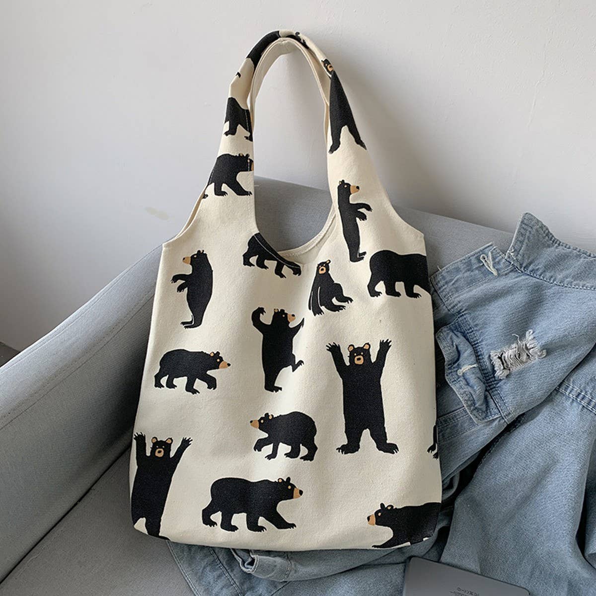 SUMMER LAZY STYLE LARGE CAPACITY CANVAS BAG_CWAB2177