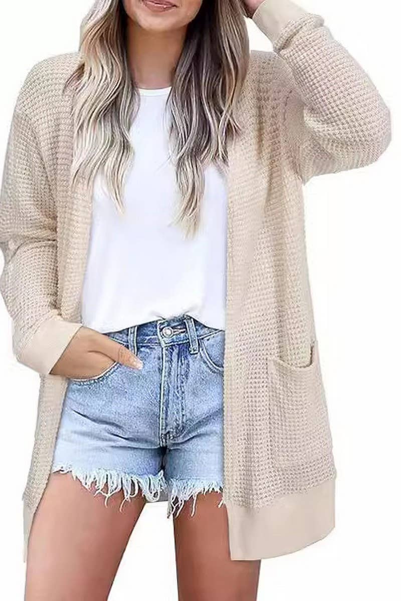 CWOCAL1001_LOOSE CASUAL KNITTED CARDIGAN JACKET
