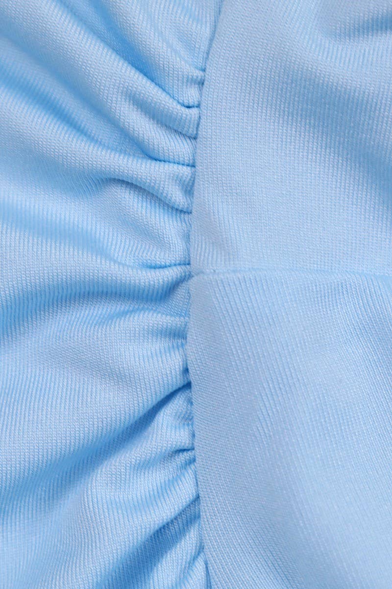 CWDHL01129_HALTER NECK DRAPED RUCHED WAIST BODYCON DRESS