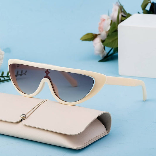 FASHION CAT-EYE PERSONALIZED INTEGRATED SUNGLASSES_CWASG0704