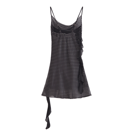 Women?™s French Layered Shiny Short Dress_CWDMD5816