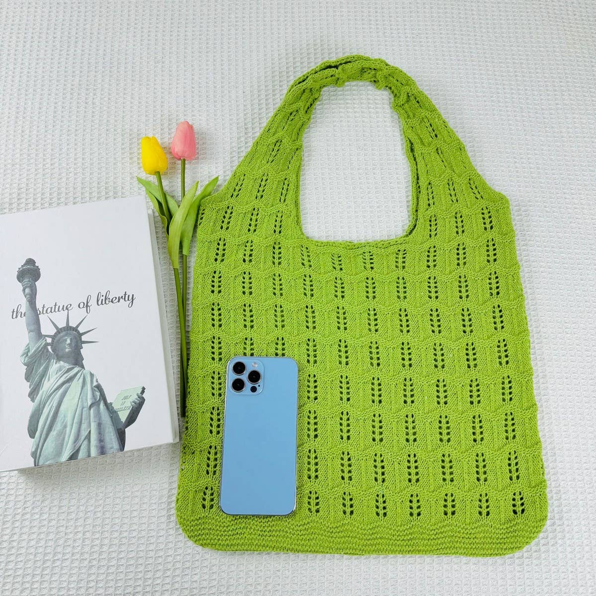 CWAB5066_NEW LARGE CAPACITY KNITTED BAG HOLLOW WOVEN BAG