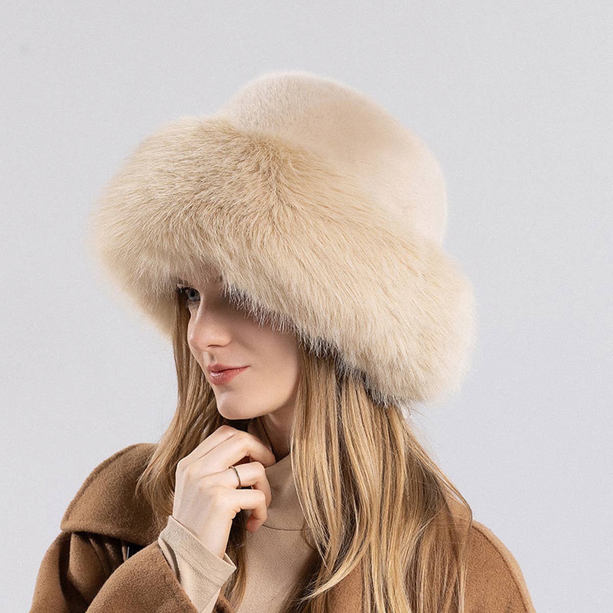 WOMEN FASHION WARM BASIN HAT BUCKET HAT_CWAH0876