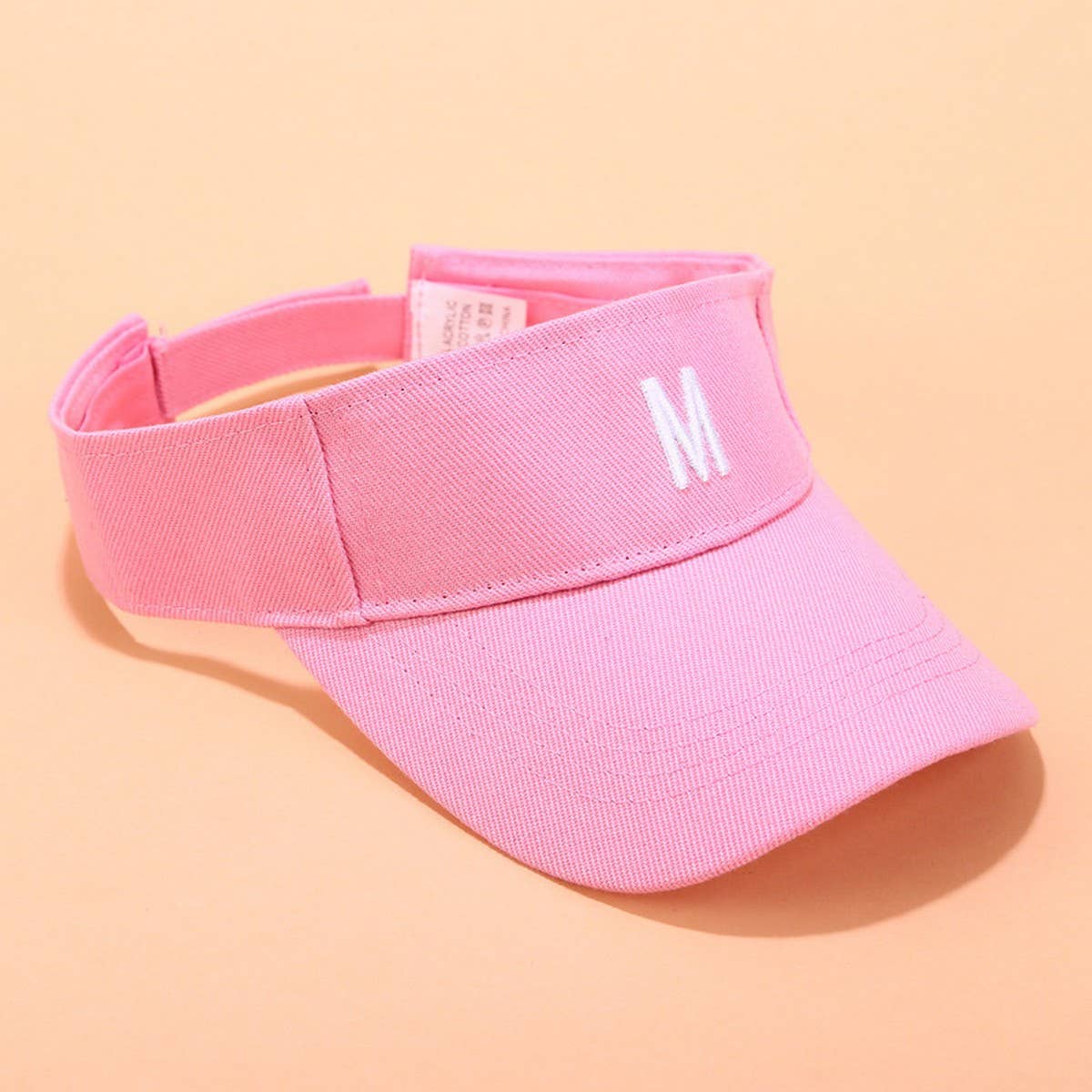 Embroidered Letter Visor Hat - Summer Sunshade Cap_CWAH3284