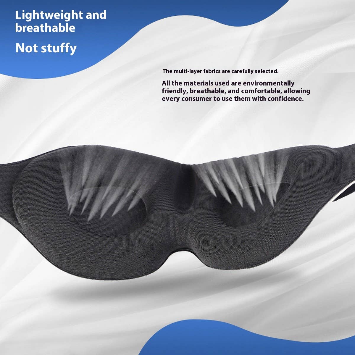 3D Sleep Mask with Memory Foam, Light-Blocking_CWMM8041