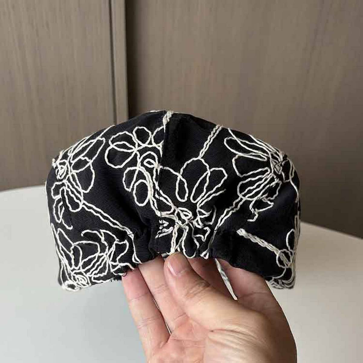 VINTAGE FLOWER EMBROIDERED FRONT CAP_CWAB2903