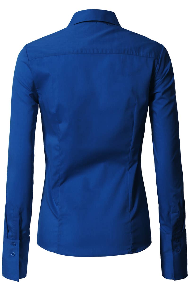 CWTDSL028_Button Down Long Sleeve Collared Shirts