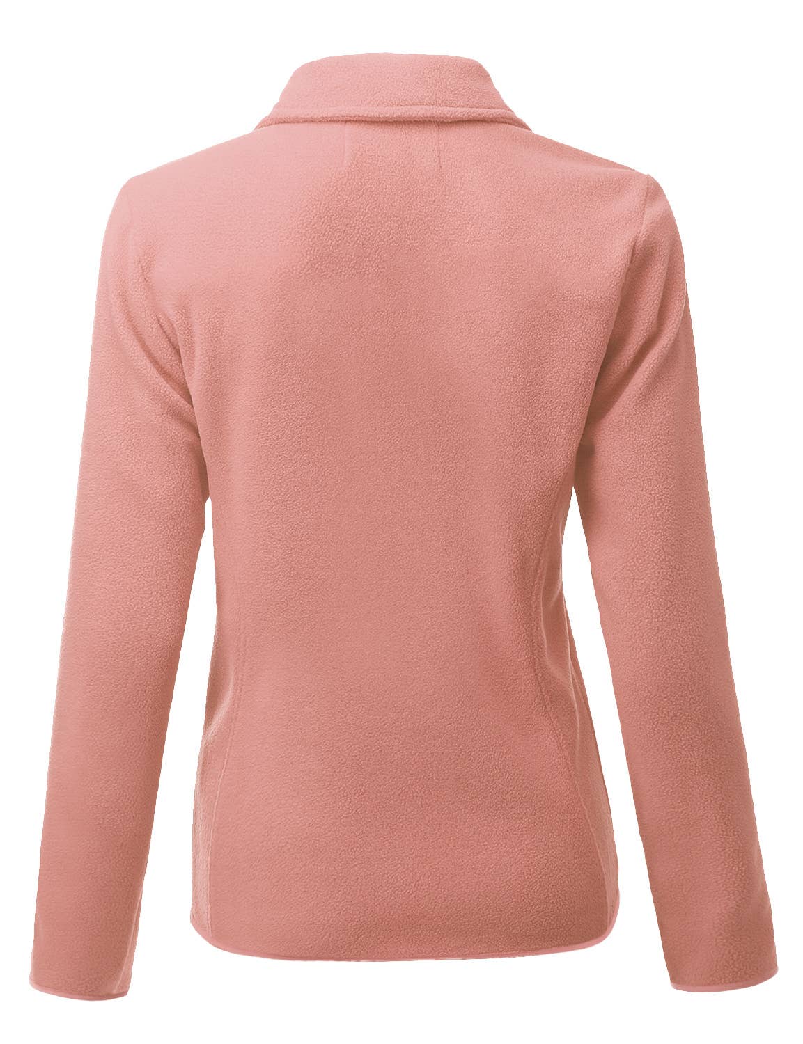 CWOJA693_Long Sleeve Full-Zip Thermal Basic Fleece Jacket