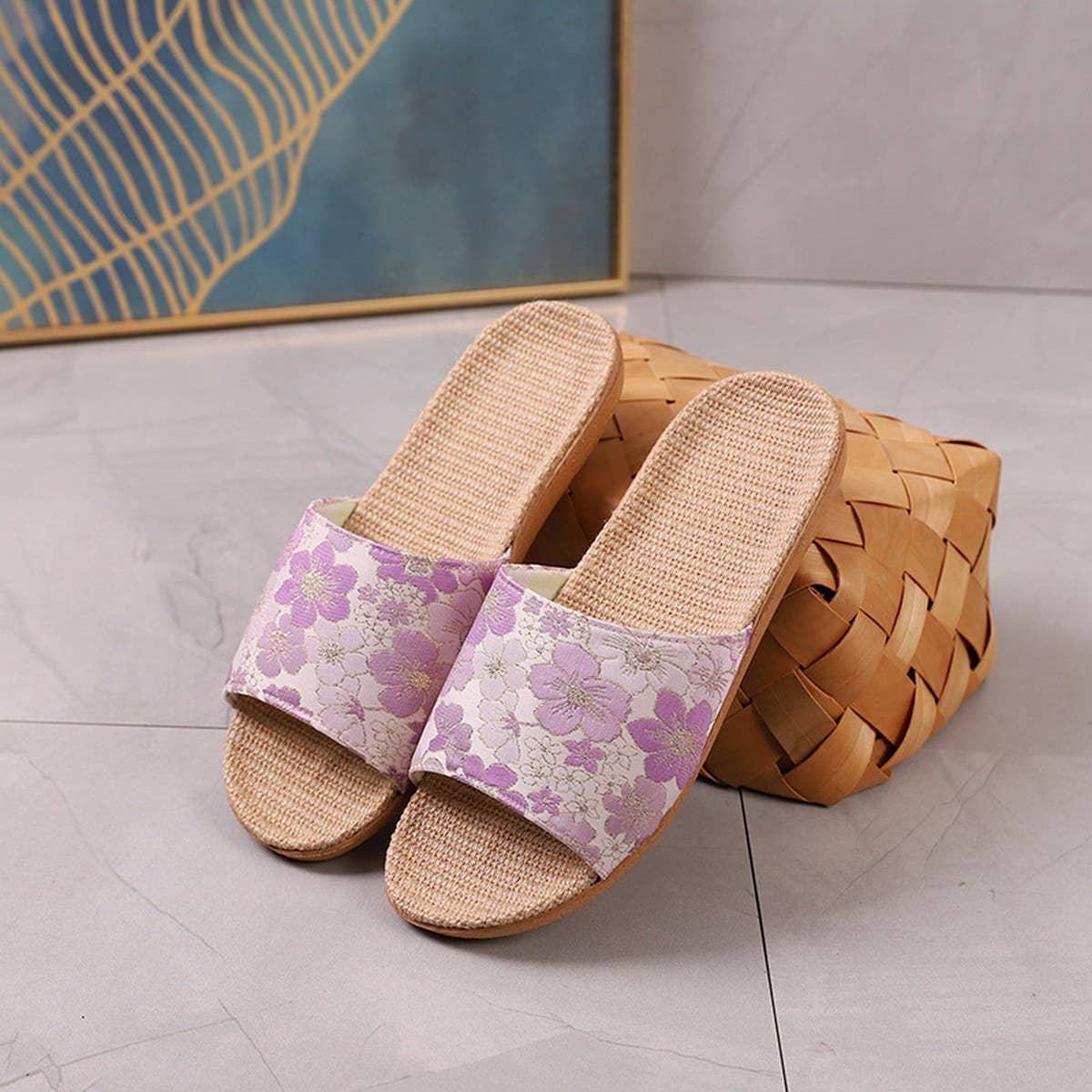 Breathable Linen Satin Sliders for Home & Out_CWSHF0189