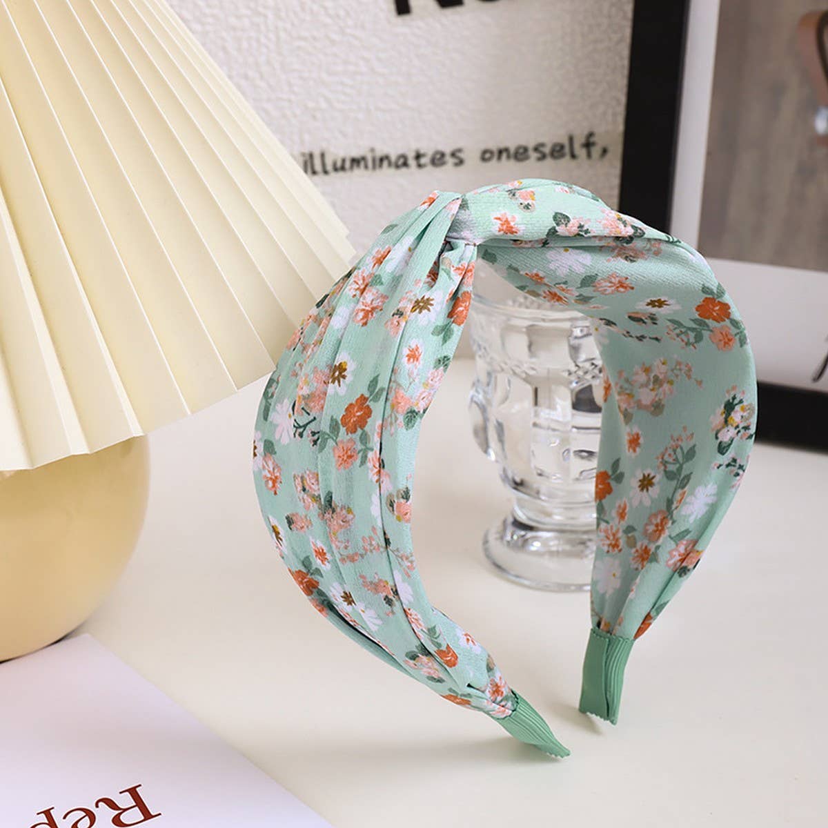 SMALL FLORAL CROSS KNOTTED HEADBANDS_CWAHA1151