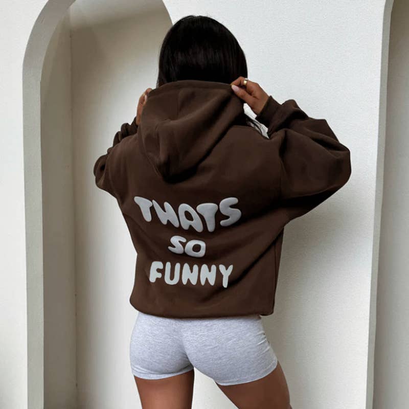 CASUAL PRINT HOODIE WITH FLEECE PULLOVER HOODIE