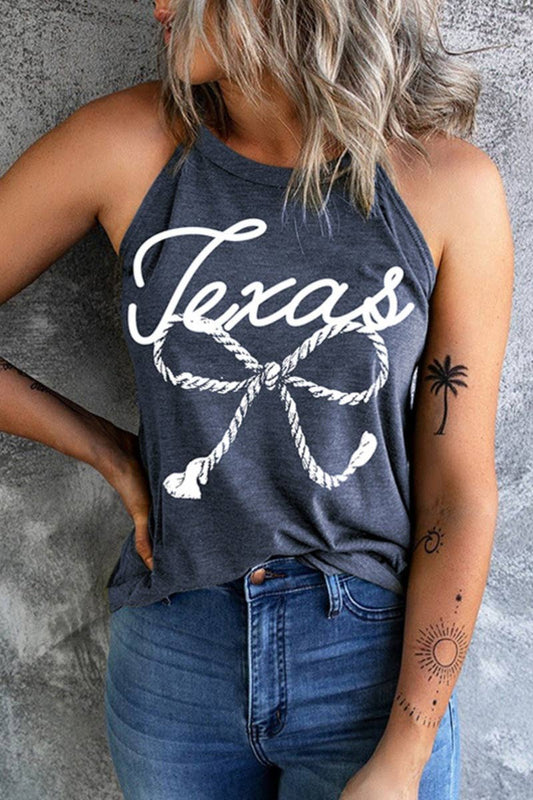 CWOV0444_CREW-NECK SLEEVELESS LETTER-PRINT TANK TOP