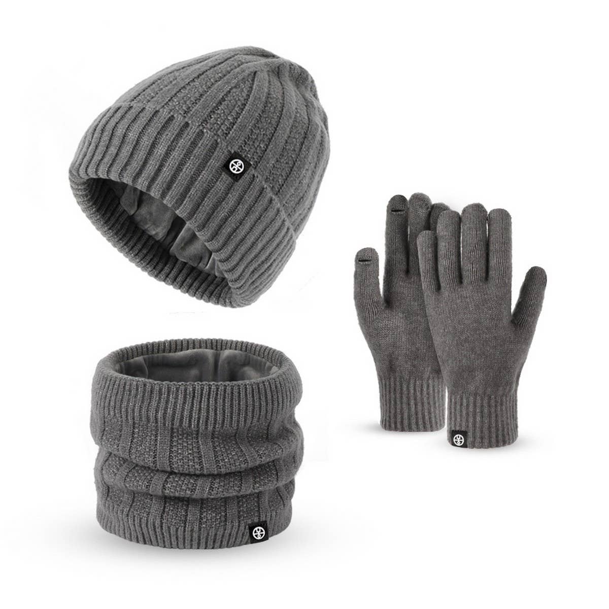 WINTER OUTDOOR WARM THICK FLEECE THREE PIECE SUIT