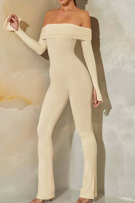 CWSS1085_TEMPERAMENT ONE-SHOULDER BACKLESS JUMPSUIT