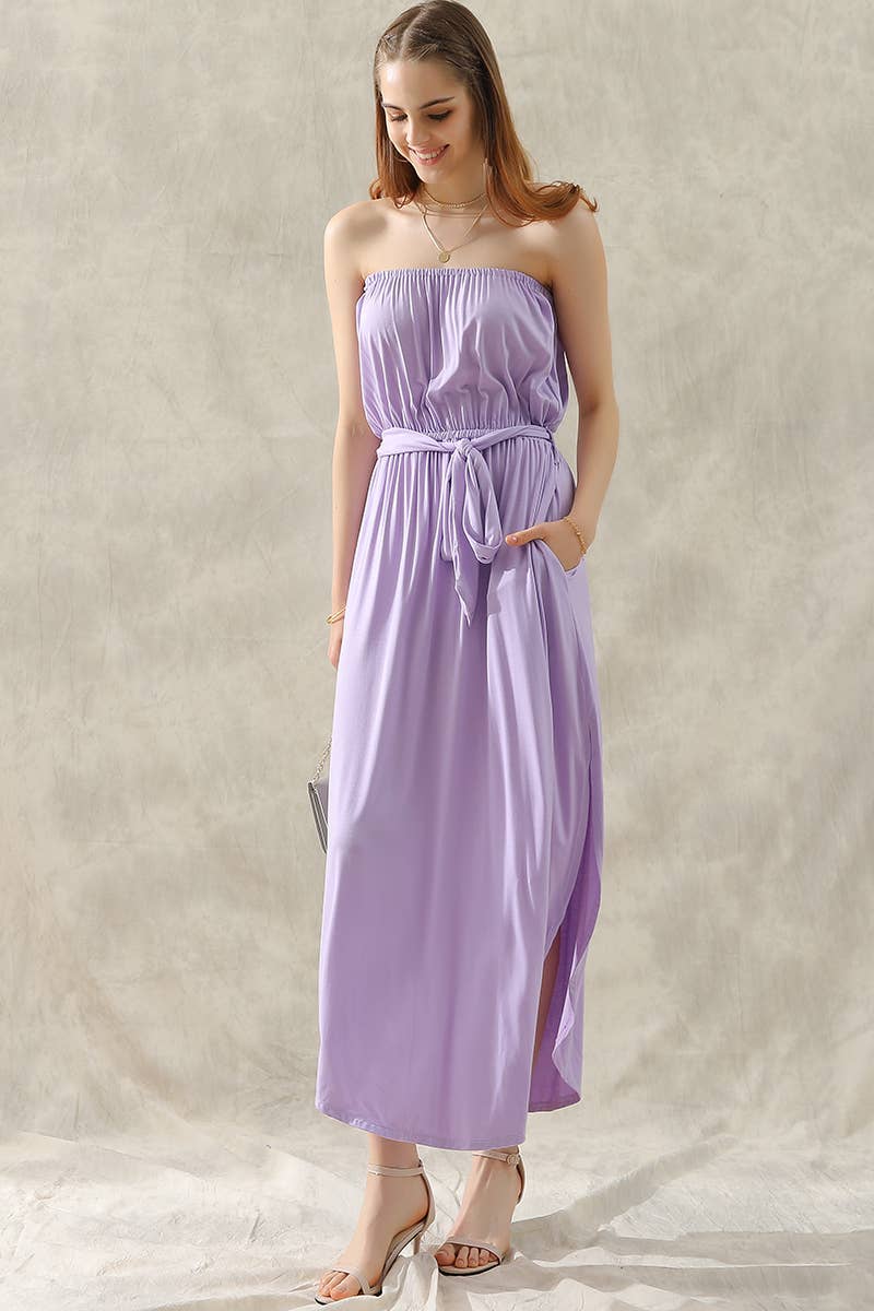 CWDTD033_OFF SHOULDER TUBE TOP MAXI DRESS WITH WAIST STRAP