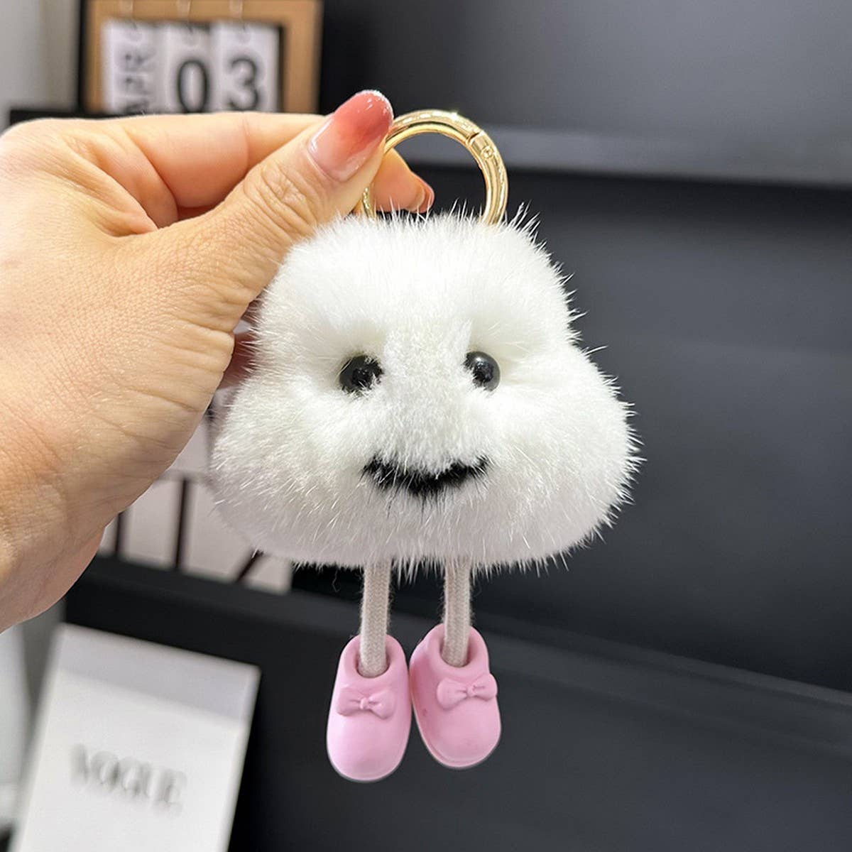 CUTE LITTLE CLOUD CAR KEYCHAIN PENDANT ACCESSORIES