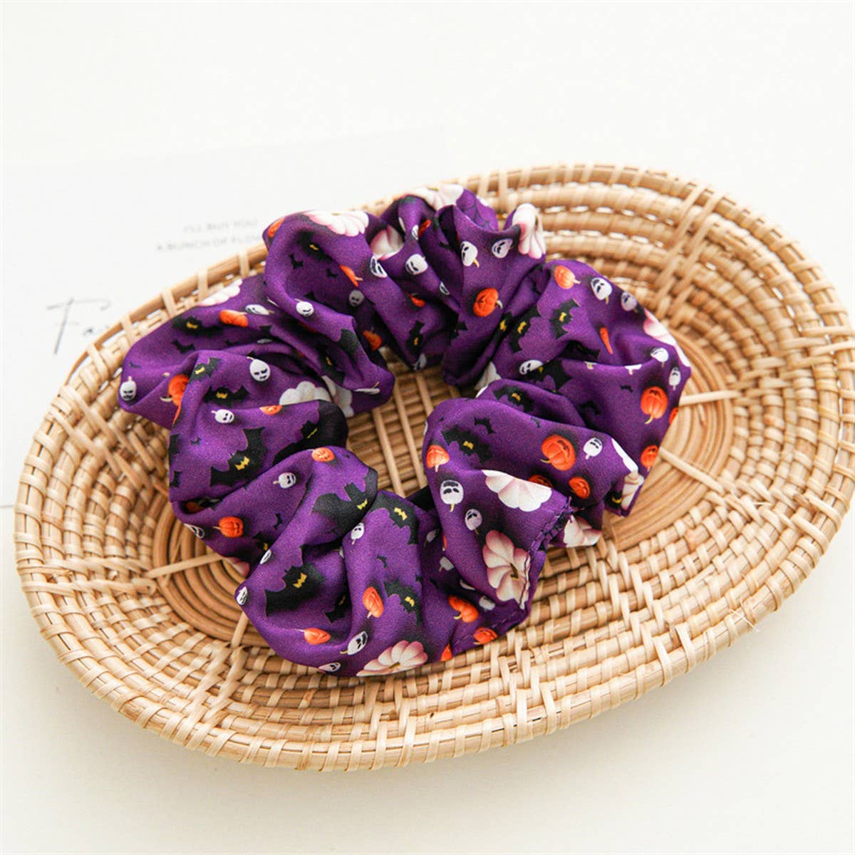 HALLOWEEN PRINTED LARGE INTESTINE HAIR TIE_CWAHA1463
