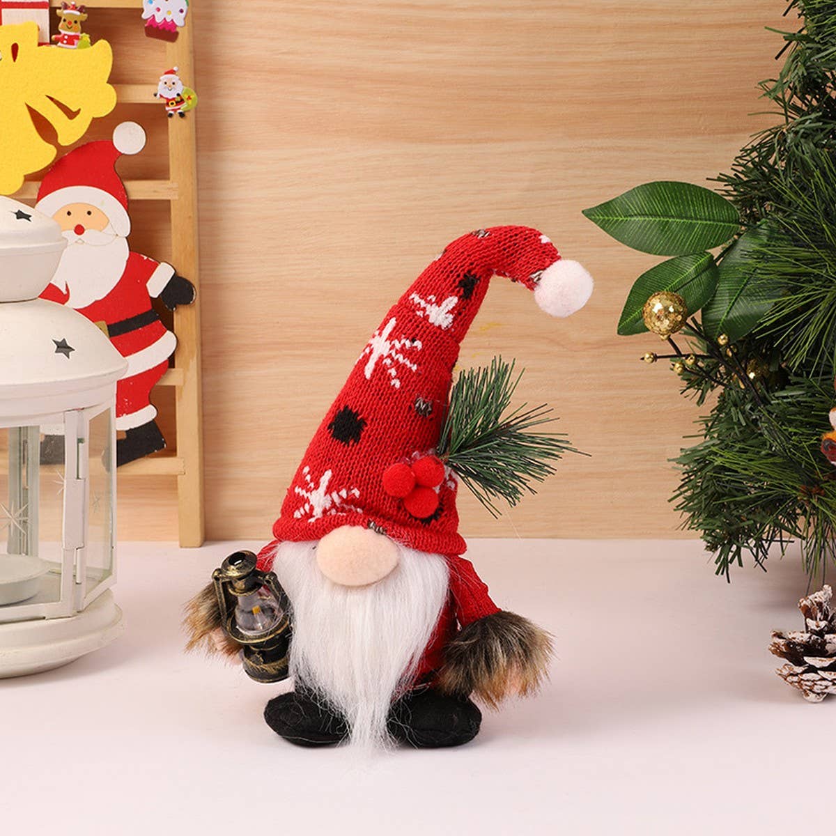 CHRISTMAS DECORATIONS DWARF FIGURINE DOLL ORNAMENTS
