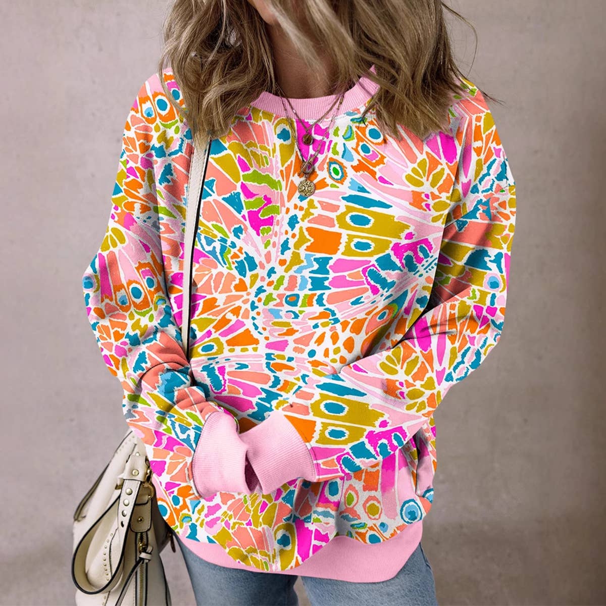 ABSTRACT PRINT INDIVIDUAL DESIGN SENSE HOODIE