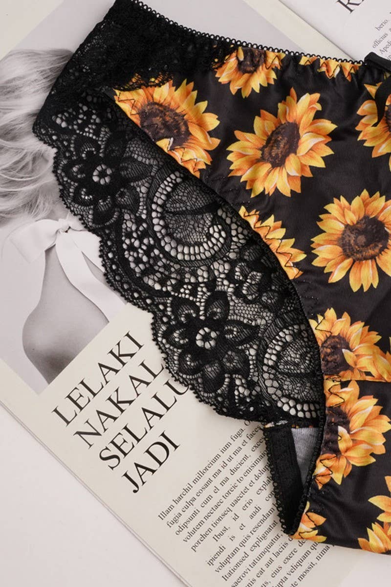 CWMU00291_CHRYSANTHEMUM LACE FRONT CLOSURE PUSH UP BRA SET