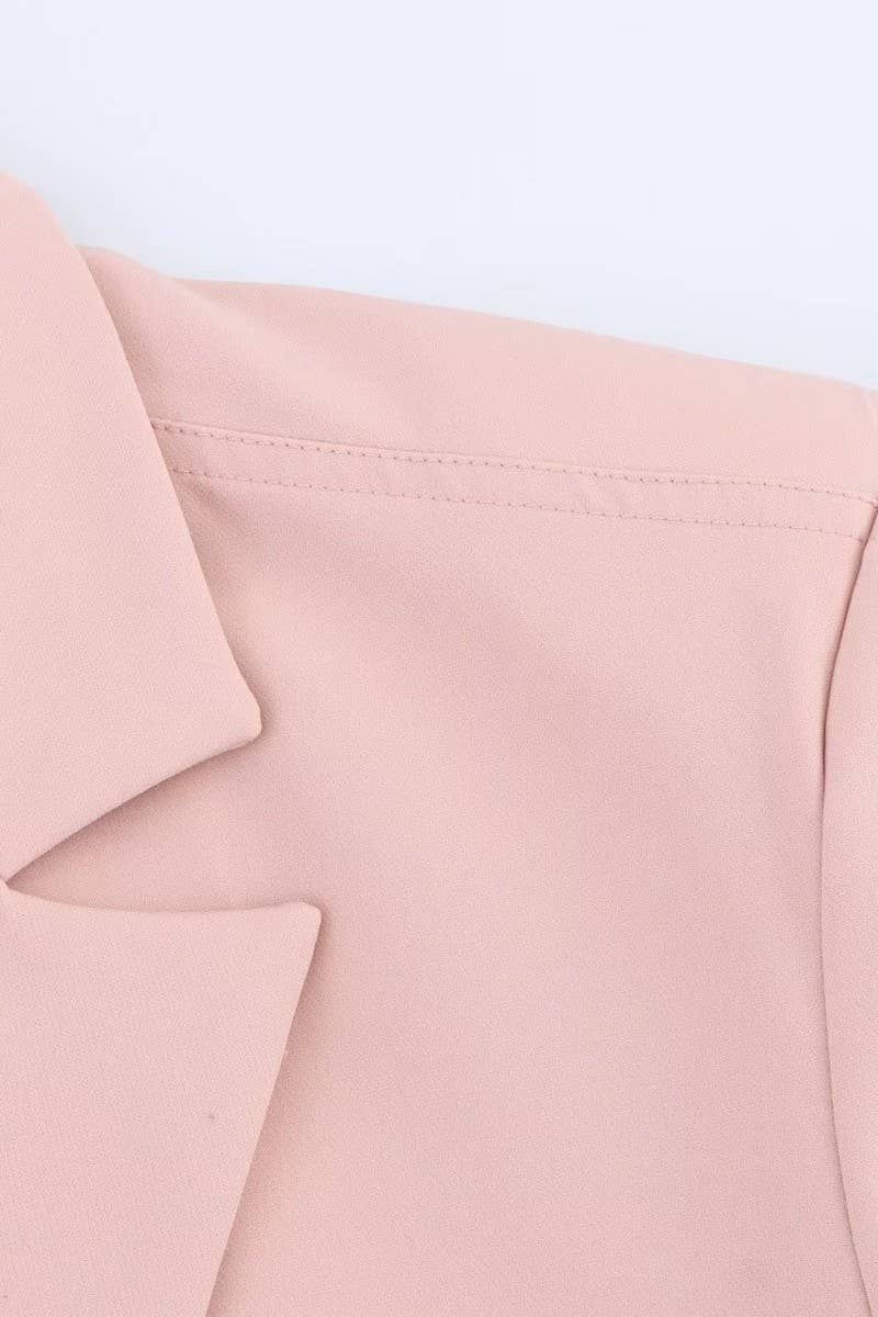 CWSBSL0167_SPRING LOOSE SUIT JACKET + STRAIGHT PANTS SUIT