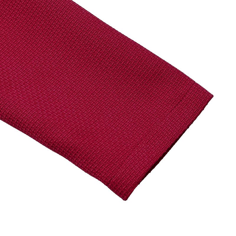 Bow pearl deep V-neck long-sleeved dress