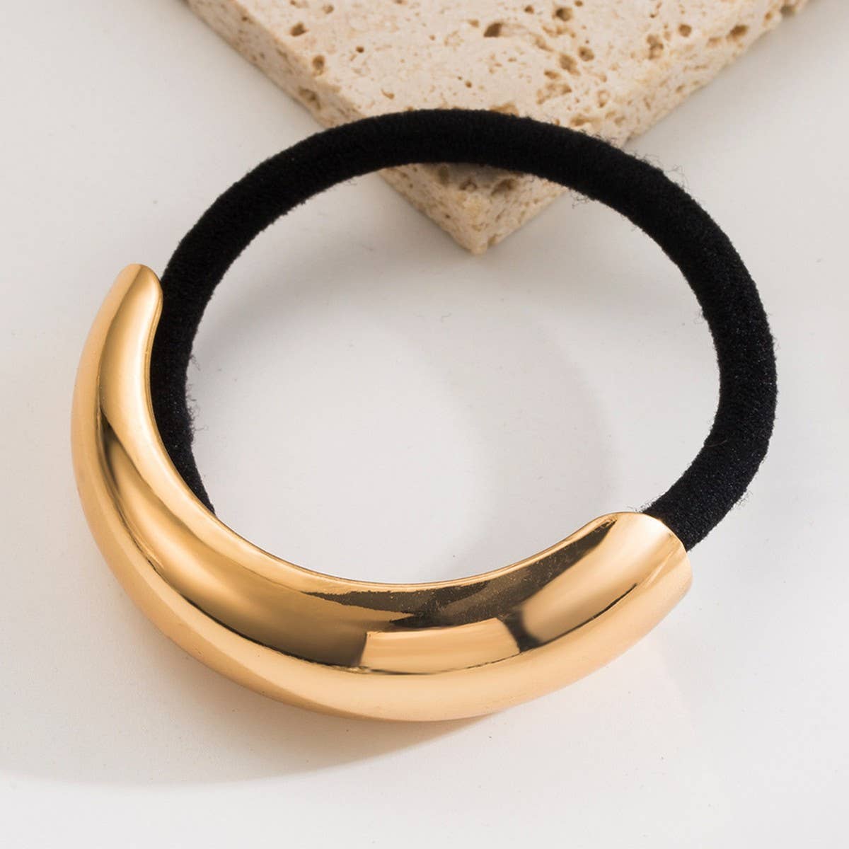 Minimalist Metal Cross Hair Tie for Ponytails