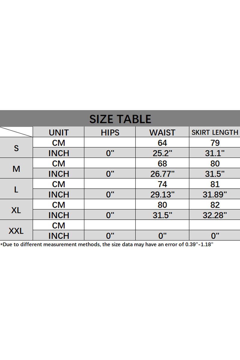 CWBMS0424_FASHION PRINTED PLEATED SIDE SLIT A-LINE SKIRT