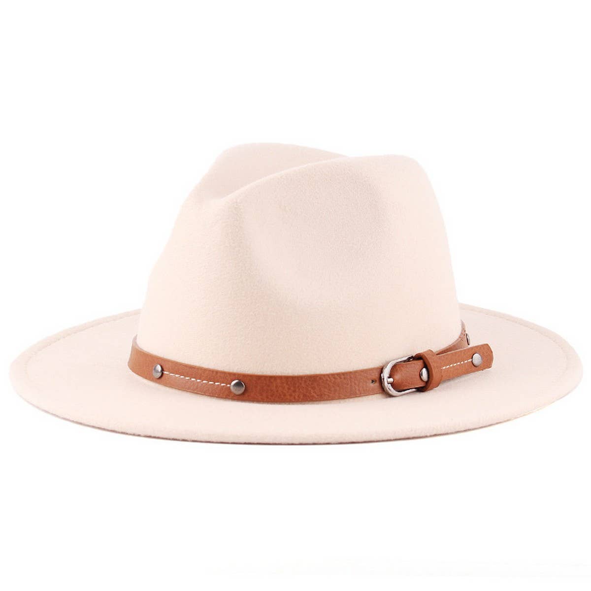 FLAT TOP BRITISH STYLE PANAMA HAT_CWAH1898