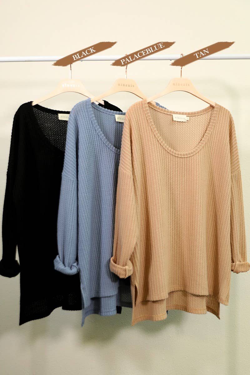 CWOSWL1833_SOFT LOOSE FIT PULLOVER SWEATER KNIT TOP