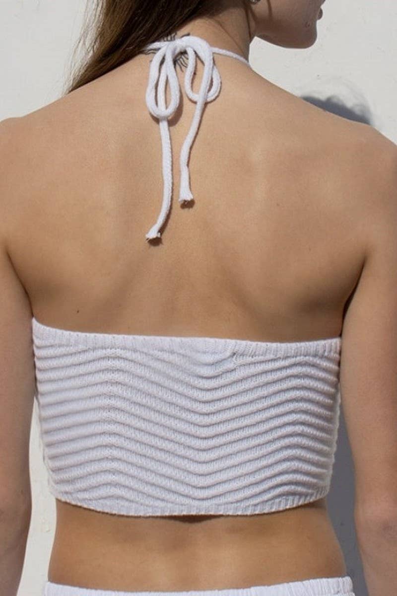 CWTTSL0366_SEXY HOT BACKLESS SUSPENDER BRA KNIT TOP