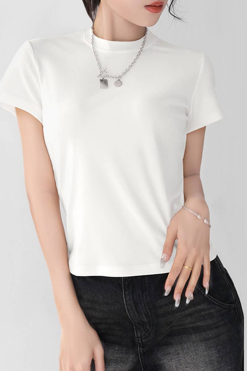 CWTTS1594_SUMMER SLIM FIT HOT GIRL TEMPERAMENT TOPS