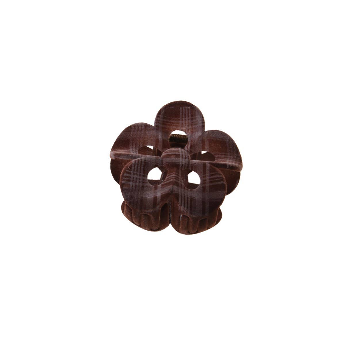 CWAHA07457_VELVET PETAL FLOWER CLAW CLIP FOR HAIR UPDOS